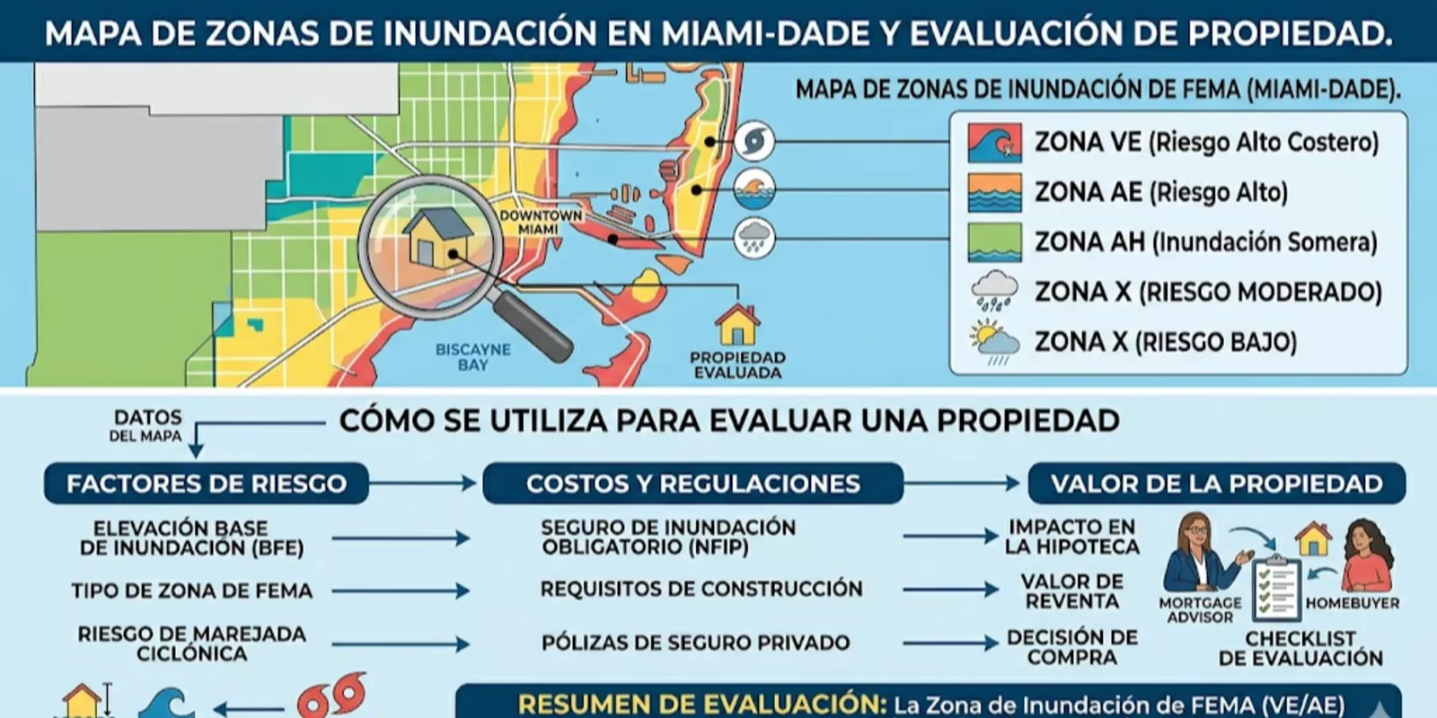 Aprende cómo verificar si una propiedad en Miami está en zona de inundación antes de comprar.