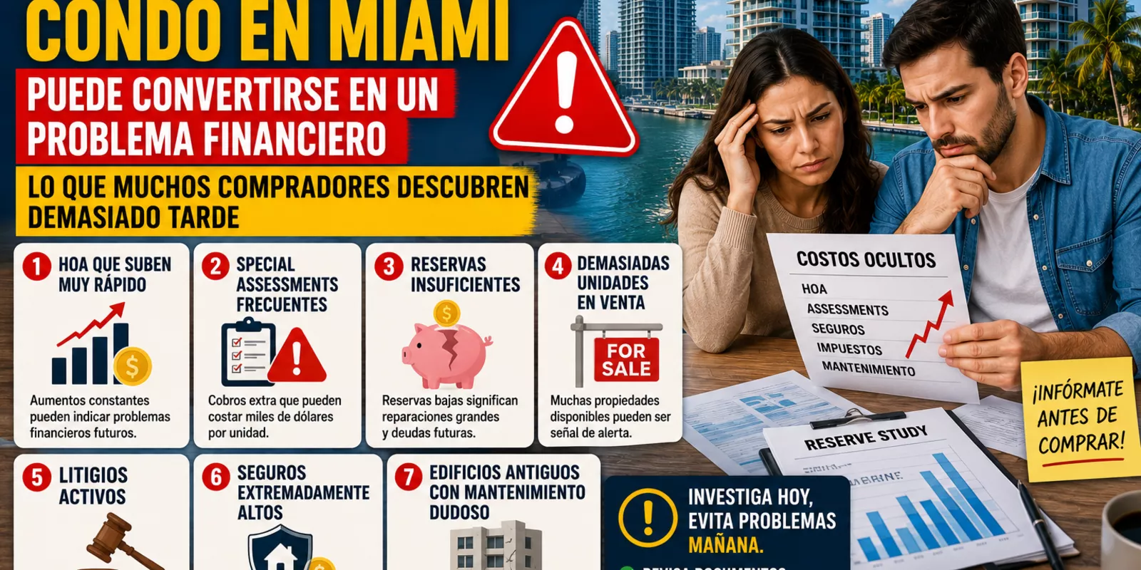 7 Señales de Que un Condo en Miami Puede Convertirse en un Problema Financiero