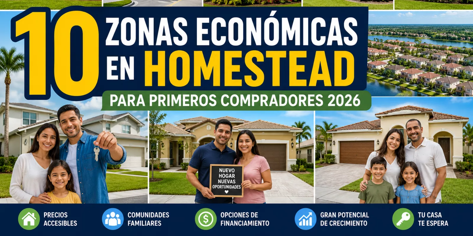 10 Zonas Económicas en Homestead para Primeros Compradores 2026