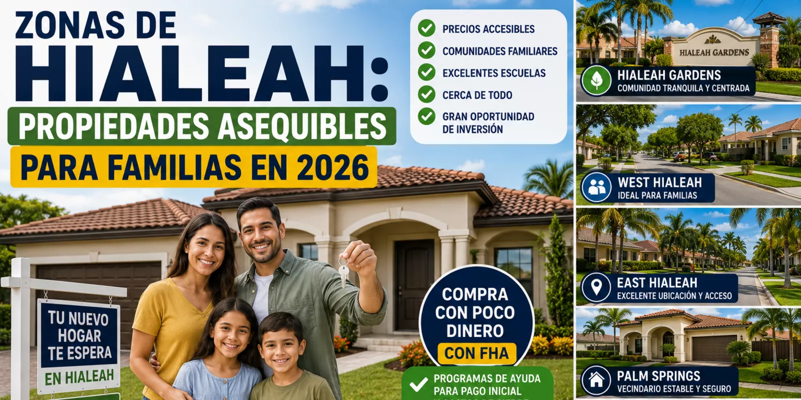 Zonas de Hialeah: Propiedades Asequibles para Familias en 2026